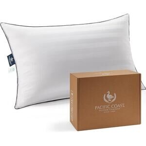 NEW Pacific Coast White Goose Down Bed Pillow KING Certified RDS Oeko Luxury
